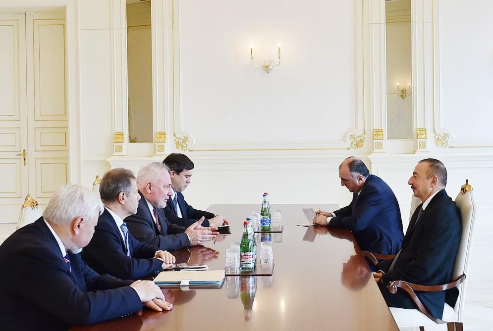 President Aliyev receives OSCE Minsk Group co-chairs