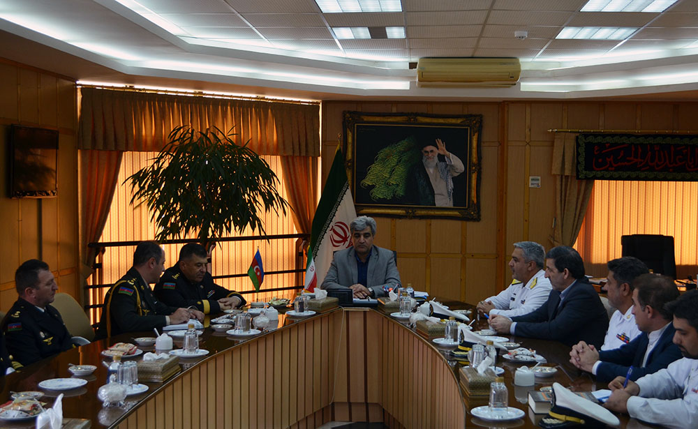 Azerbaijani Naval Forces delegation meet with head of Gilan Province
