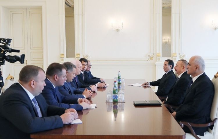 Azerbaijani president receives Ukraine’s first vice prime minister