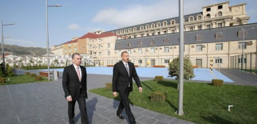 President Ilham Aliyev views newly-built sports and recreation park in Baku - PHOTOS