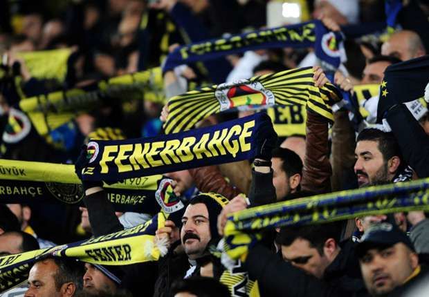 Turkish football fans support Qarabag FC with encouraging poster