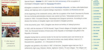 “Pakistan in the World” writes about Armenian occupation of Azerbaijan`s Zangilan region