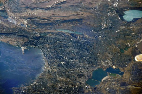 Russian cosmonaut shares photos of Baku taken from outer space - PHOTO