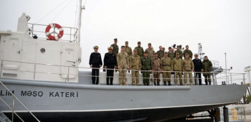 Military attachés accredited to Azerbaijan visit Naval Forces