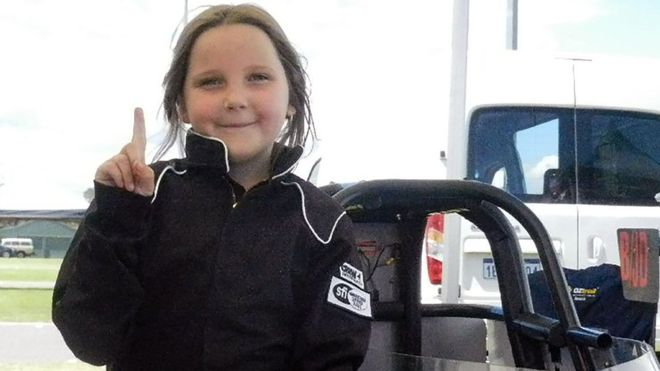Australian girl, 8, dies after crashing drag race car