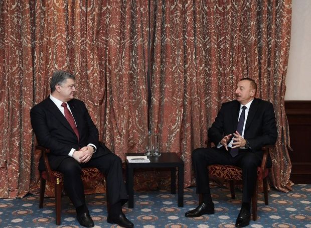 Azerbaijani President met with President of Ukraine - PHOTO