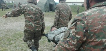 Armenian soldiers, failing the burdens of service, mutilate themselves
