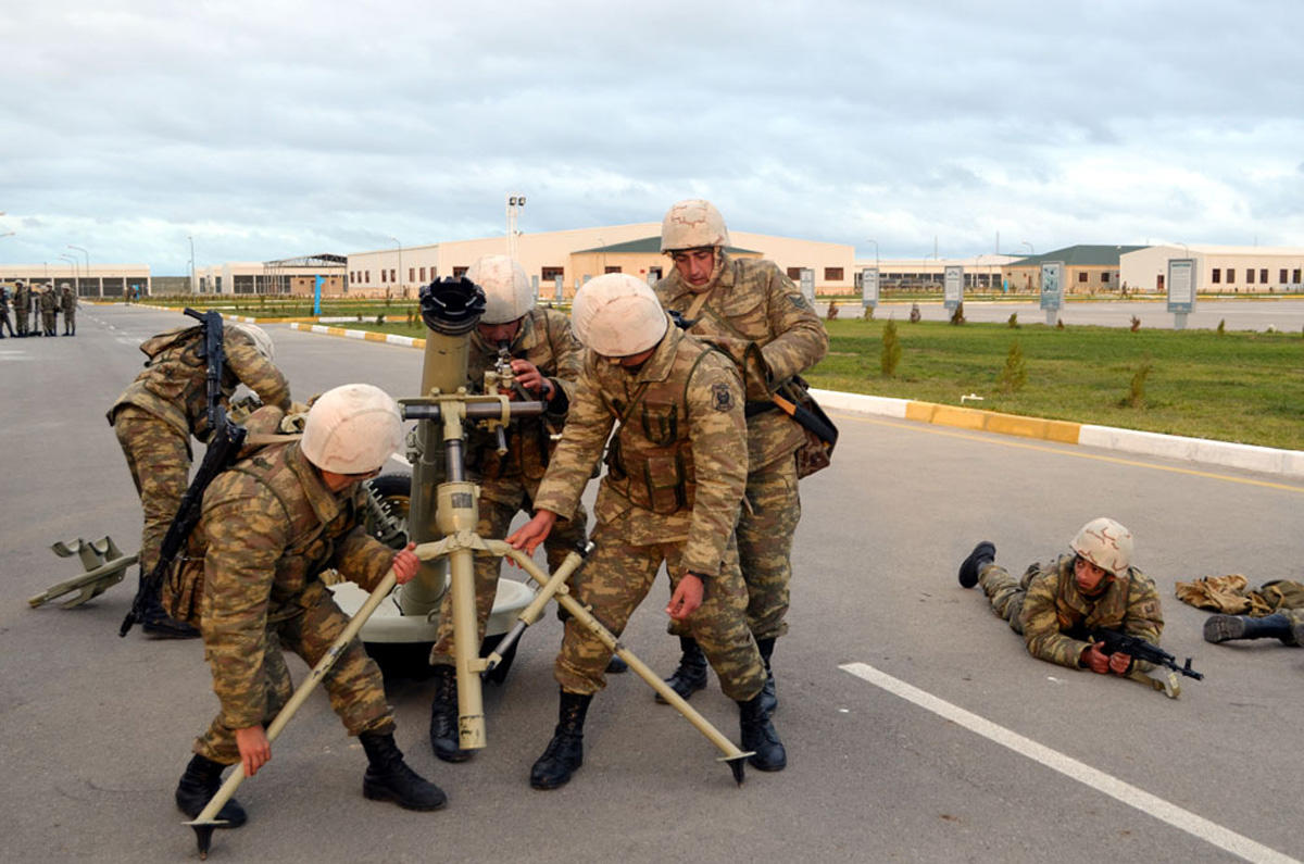 Artillery competitions conducted in Azerbaijan