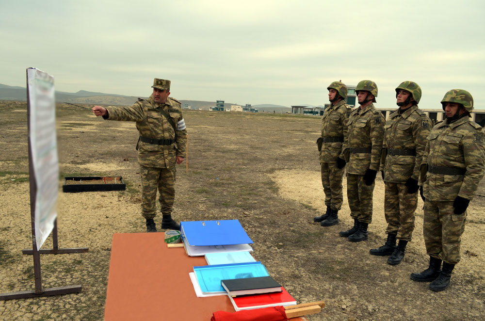 Cadets of Azerbaijan High Military School conduct training firings