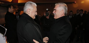 Turkish PM arrives in the Nakhchivan AR