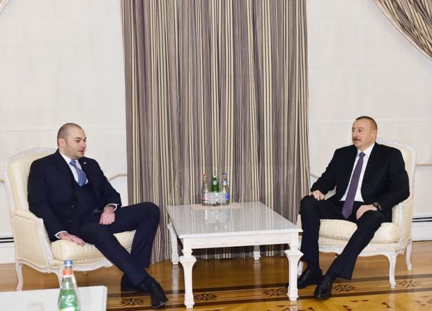 Azerbaijani president receives Georgian finance minister