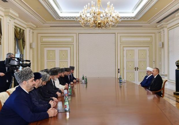 President receives Islamic religious figures from Russia's North Caucasian republics