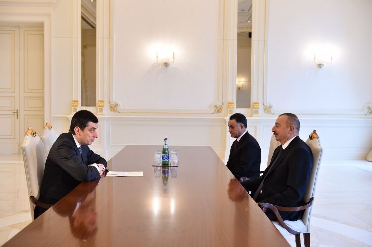 President Ilham Aliyev receives Georgian vice prime minister