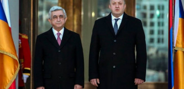 Georgian, Armenian presidents hold one-on-one meeting in Tbilisi