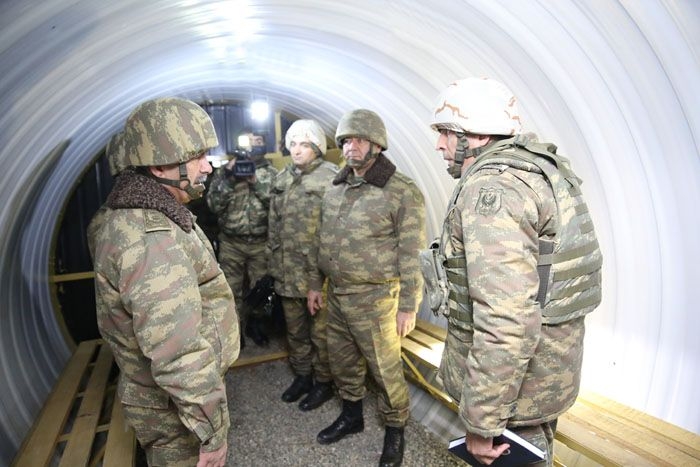 Defense minister checks state of combat readiness of units in frontline zone