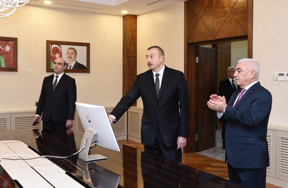 President Aliyev inaugurates building of Baku distribution network - PHOTO