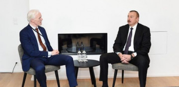 President of Azerbaijan continues meetings in Davos