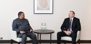 President Ilham Aliyev meets with Statoil CEO