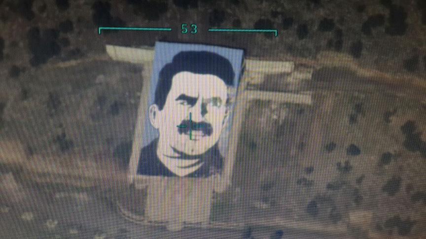 Afrin: So-called monument of PKK head Ocalan destroyed