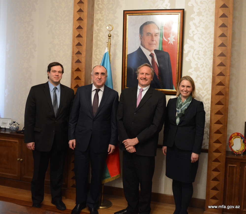Foreign Minister Elmar Mammadyarov receives US Deputy Assistant Secretary of State Bridget Brink