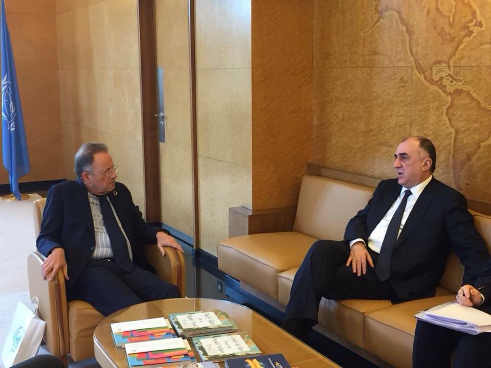 Elmar Mammadyarov meets Director-General of United Nations Office 