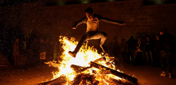 Azerbaijanis celebrate Fire Tuesday