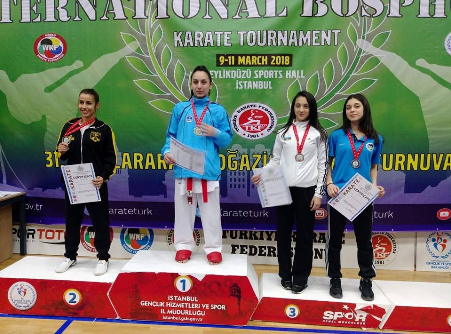 Junior Azerbaijani karate fighters win three medals at international tournaments