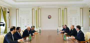 President Ilham Aliyev receives Iranian FM 