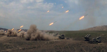 Live-fire exercises held during Azerbaijani army drills 