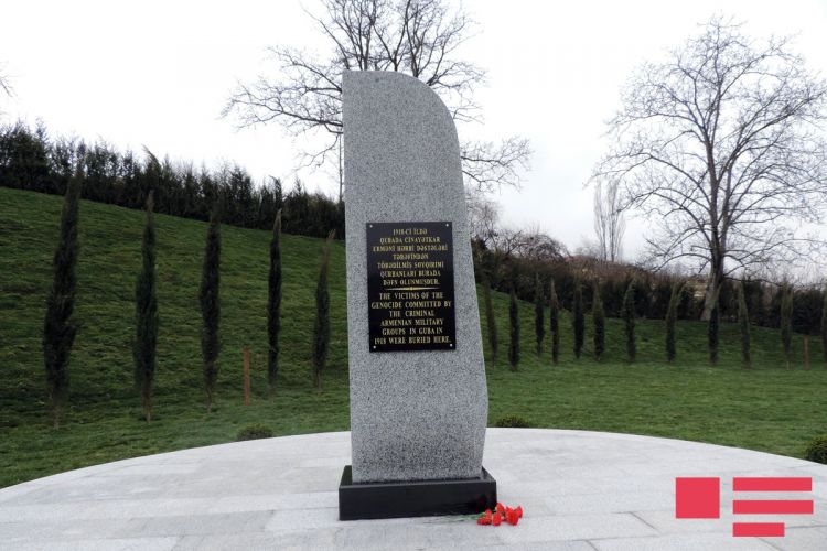 Monument to victims of genocide committed by Armenia erected in Guba