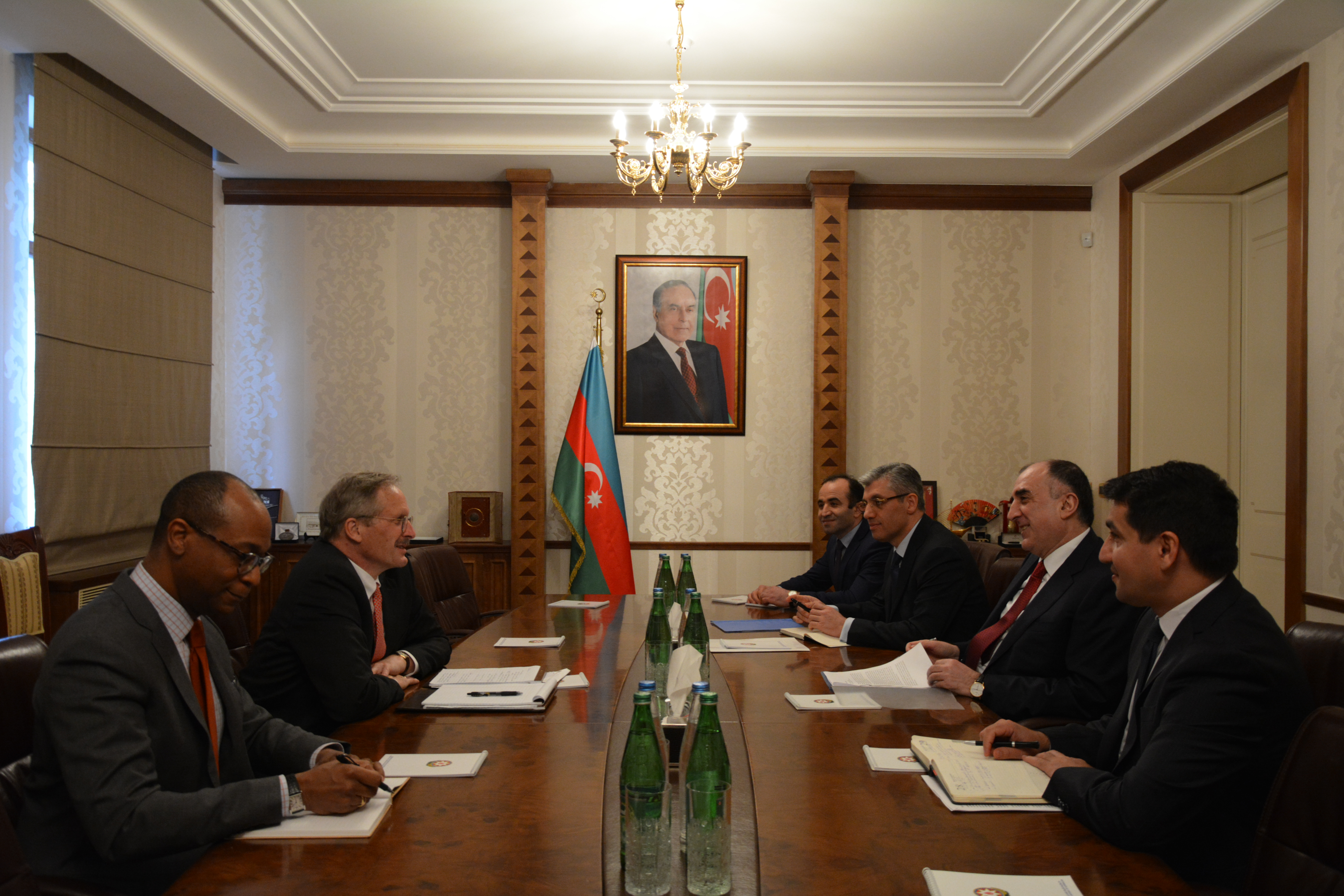 Foreign Minister Elmar Mammadyarov received the US Ambassador Robert Cekuta