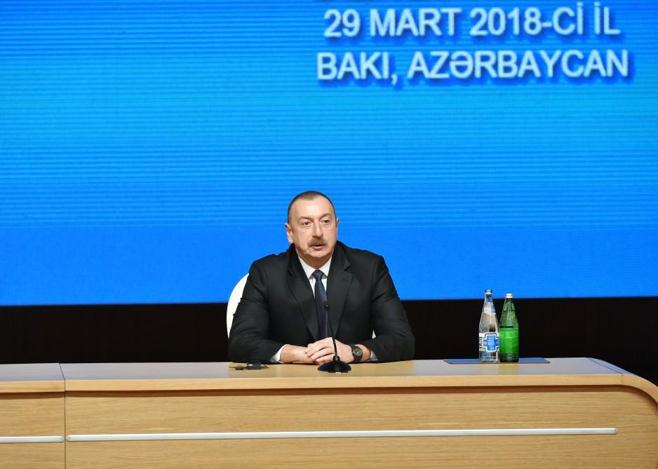 Ilham Aliyev: Iran-Azerbaijan relations are of great importance for world