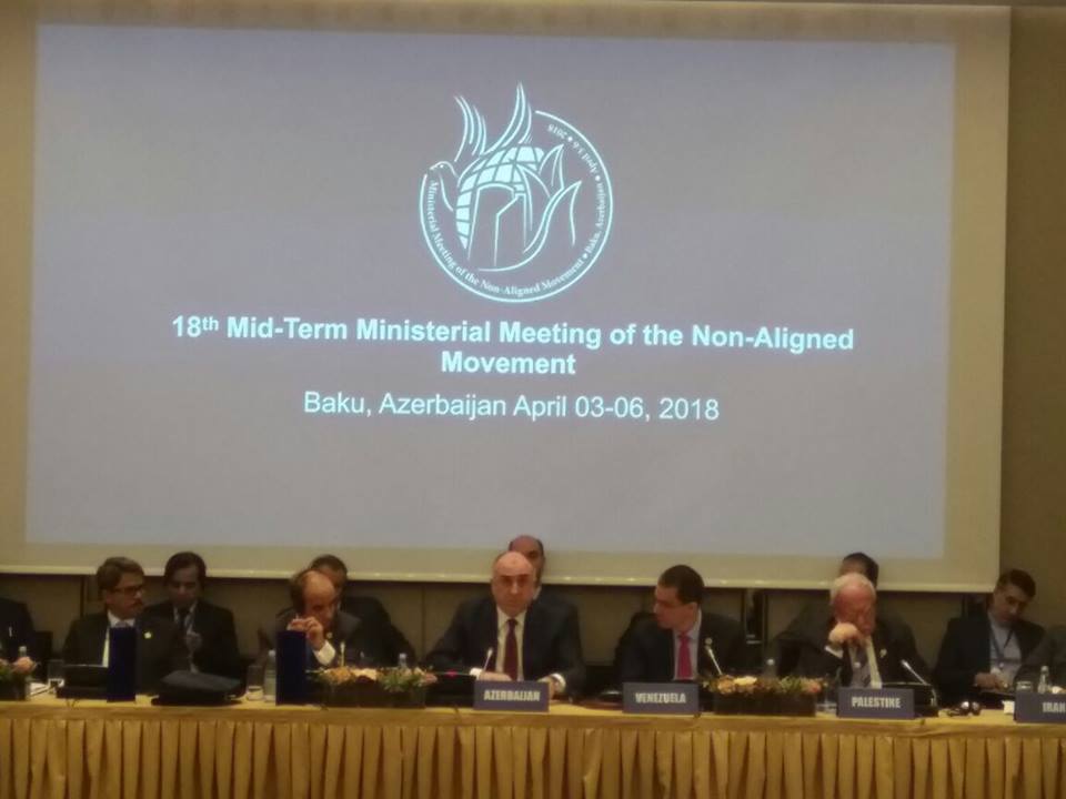 Statement by Foreign Minister Elmar Mammadyarov in the Non Alignment Movement (NAM) Ministerial Committee on Palestine