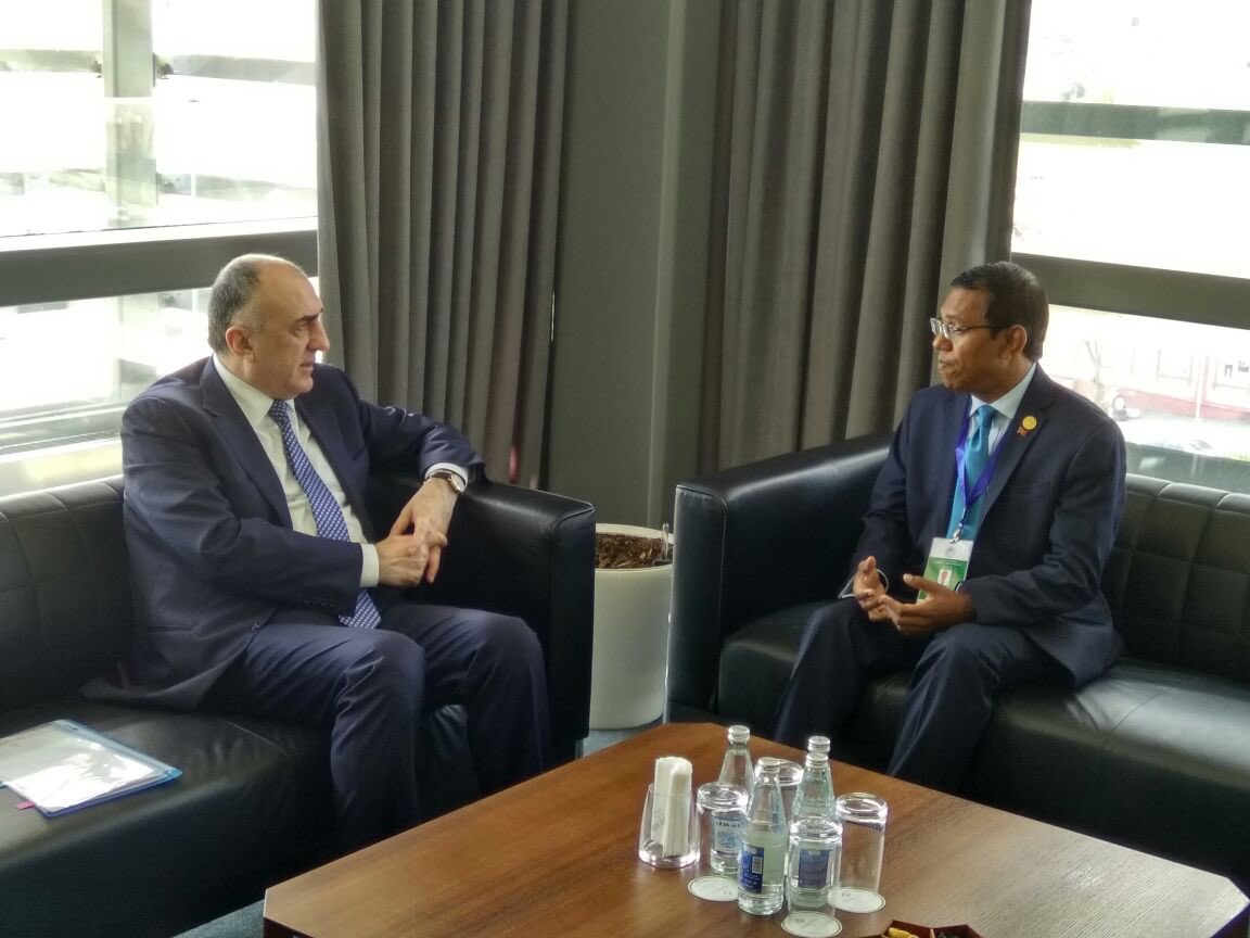 Elmar Mammadyarov meets Maldives Foreign Minister