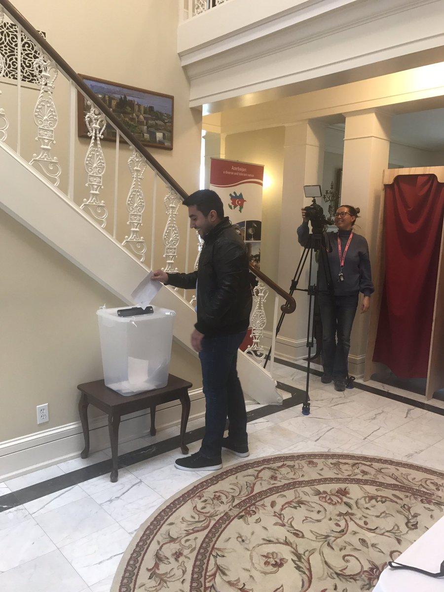Azerbaijani citizens in US electing Azerbaijan’s president