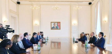 President Ilham Aliyev receives delegation of Bureau International des Expositions