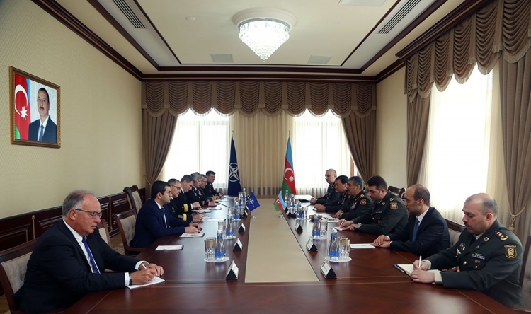 Azerbaijani defense minister meets with top NATO general