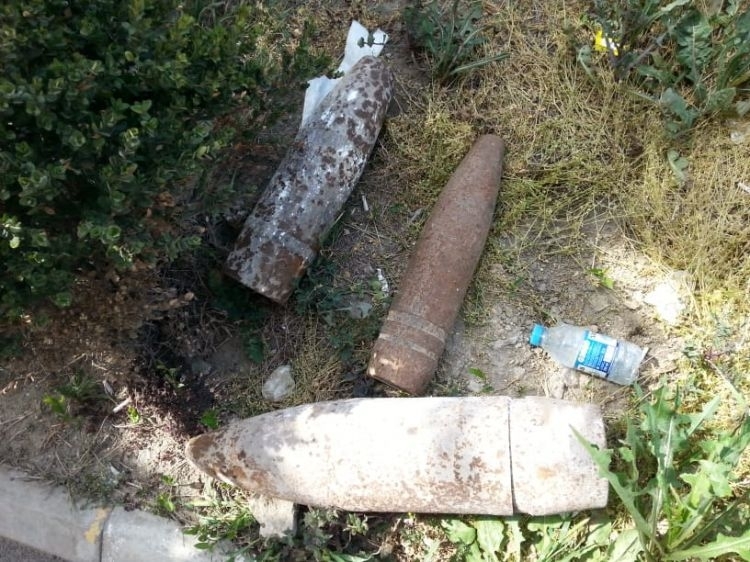 Three artillery shells found on territory of police station in Baku