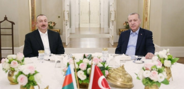 Joint dinner of presidents of Azerbaijan and Turkey held