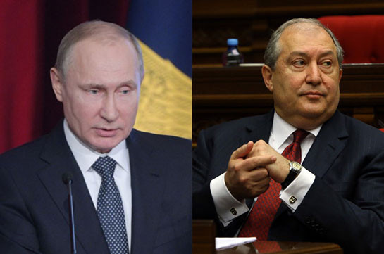 Russian, Armenian presidents discuss political crisis in Armenia