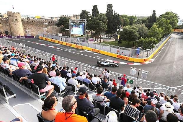 Formula 1 Azerbaijan Grand Prix 2018 starts