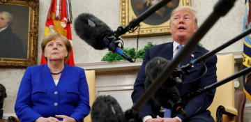 Despite warmth, Merkel and Trump still differ on trade and NATO  