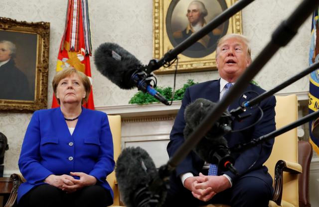 Despite warmth, Merkel and Trump still differ on trade and NATO  