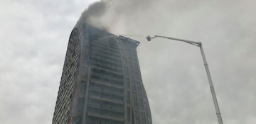 Fire in Baku high-rise extinguished, no one injured