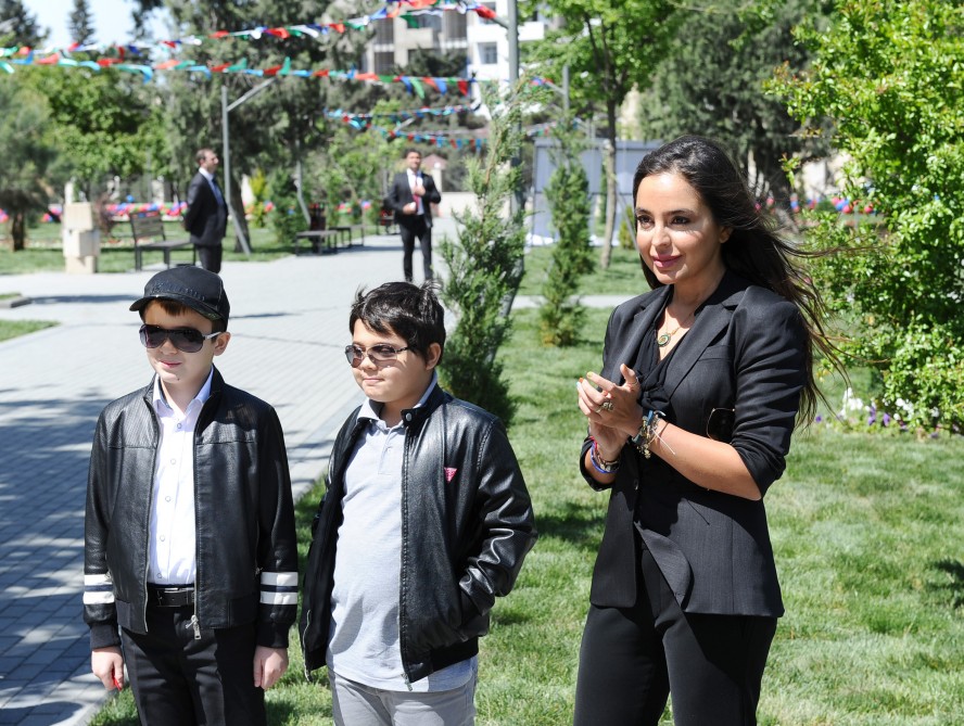 Leyla Aliyeva attends inauguration of another yard redeveloped under “Bizim həyət” project
