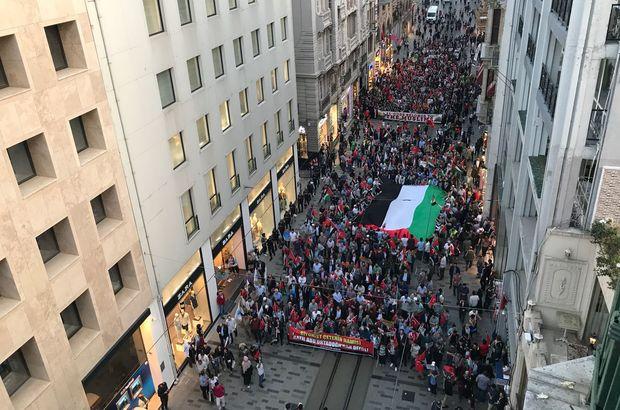 Thousands of people protest in Istanbul against Israel's actions in Gaza
