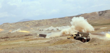 Combines Arms Army stages live-fire drills in Nakhchivan