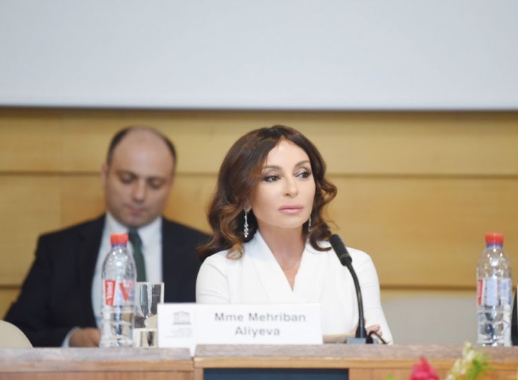 Mehriban Aliyev attends conference on 80th birthday of Koïchiro Matsuura in Paris