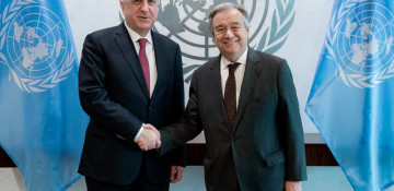 Elmar Mammadyarov meets UN Secretary General in New York
