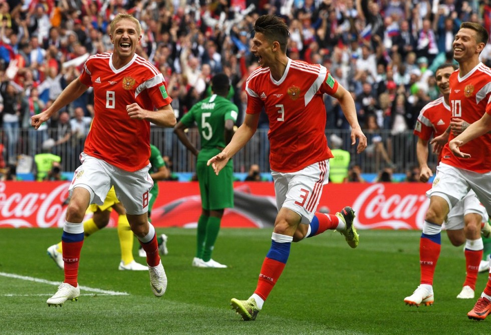 Russia cruises past Saudi Arabia with 5-0 win at 2018 FIFA World Cup opening match